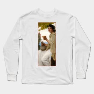 Bacchante by Bouguereau Long Sleeve T-Shirt